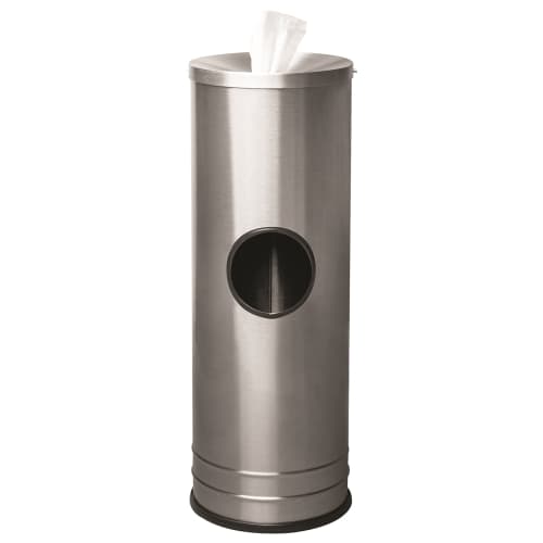 Ex-Cell Kaiser® Sanitizing Wipe Dispenser, 3 Gallon Liner, Satin Stainless Steel